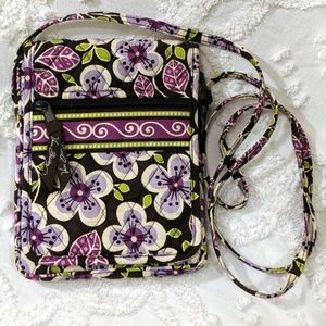 NWOT Vera Bradley mini hipster plum petals retired